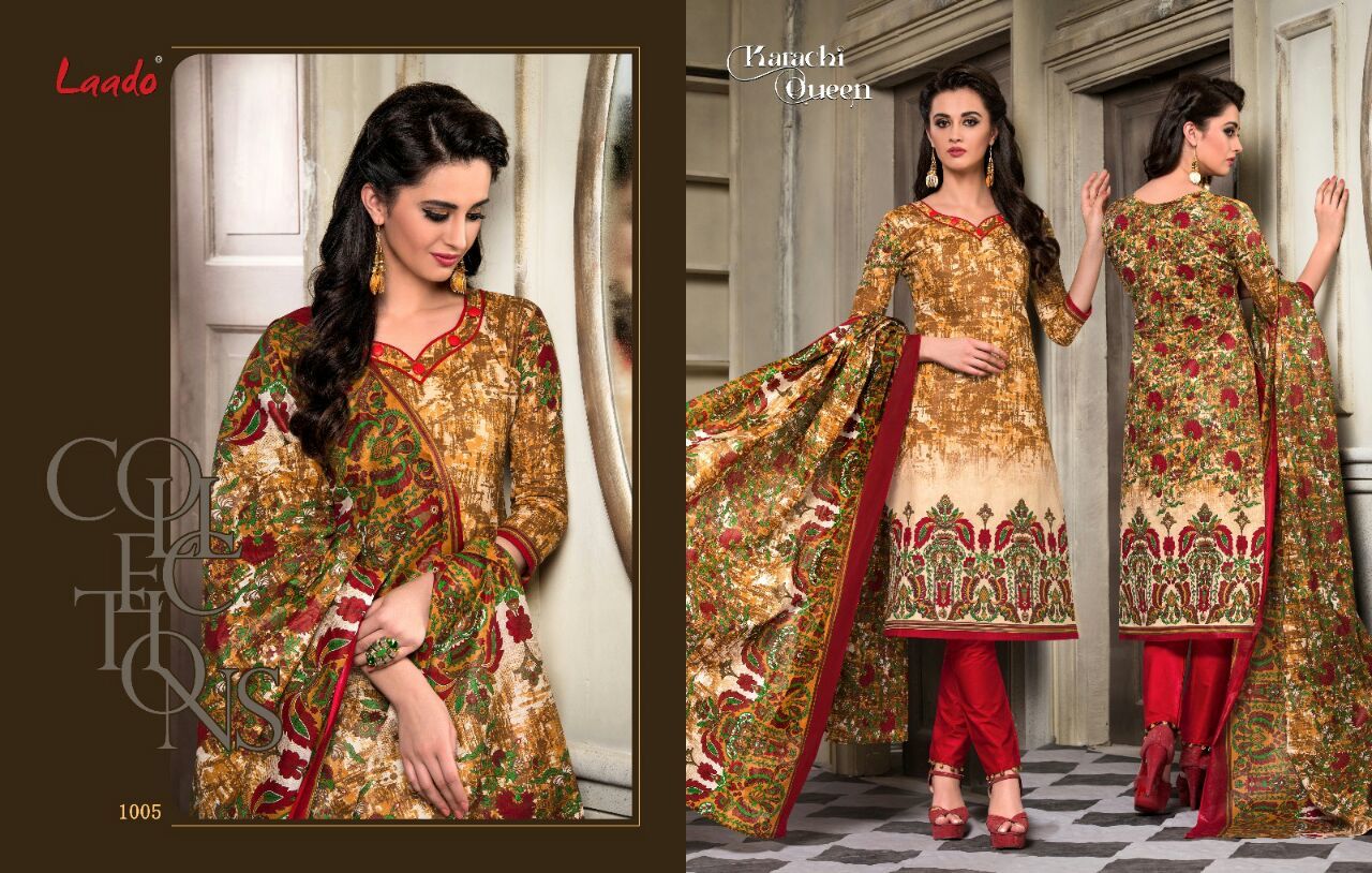 Cotton Suits Laado Karachi Queen Vol-1