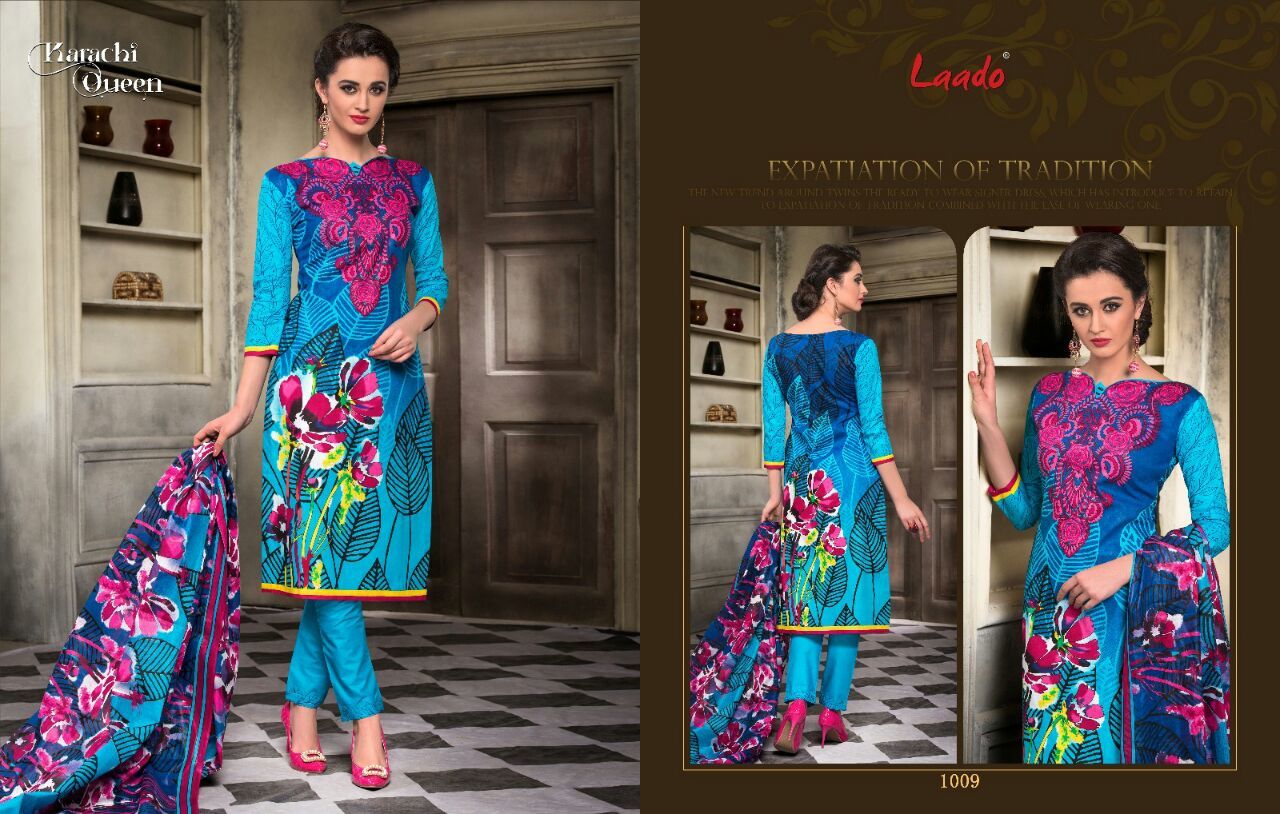 Cotton Suits Laado Karachi Queen Vol-1