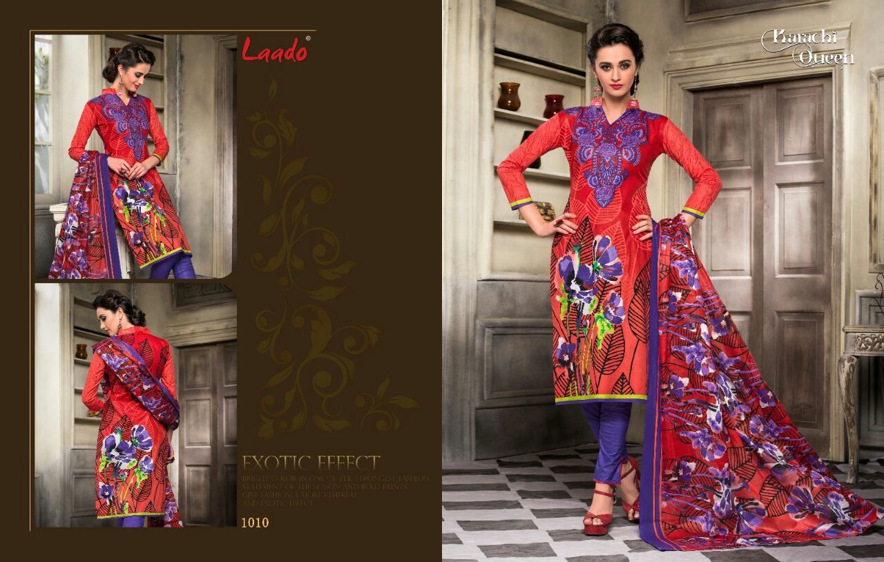Cotton Suits Laado Karachi Queen Vol-1