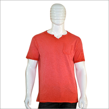 Orange Mens Plain T-Shirt