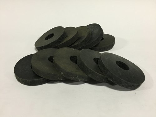 Rubber Washer - Round, 2-4 M, Black | Thickness 2-30 Mm, Height 25.4 Mm, Width 38.1 Mm, Length 1.5 Mm, Designed For Sealing And Fastening Applications