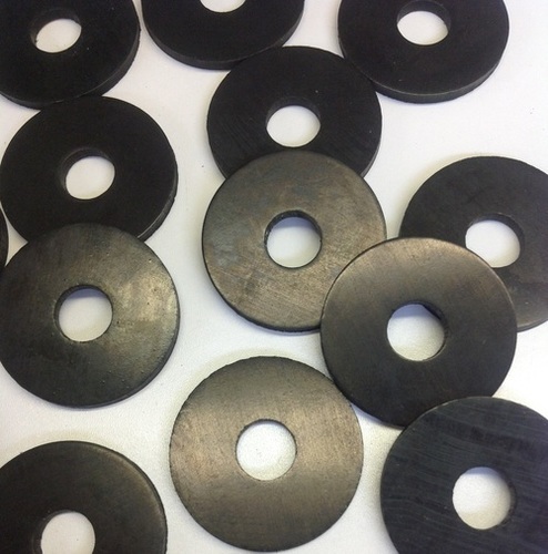 Rubber Washer - Round, 2-4 M, Black | Thickness 2-30 Mm, Height 25.4 Mm, Width 38.1 Mm, Length 1.5 Mm, Designed For Sealing And Fastening Applications
