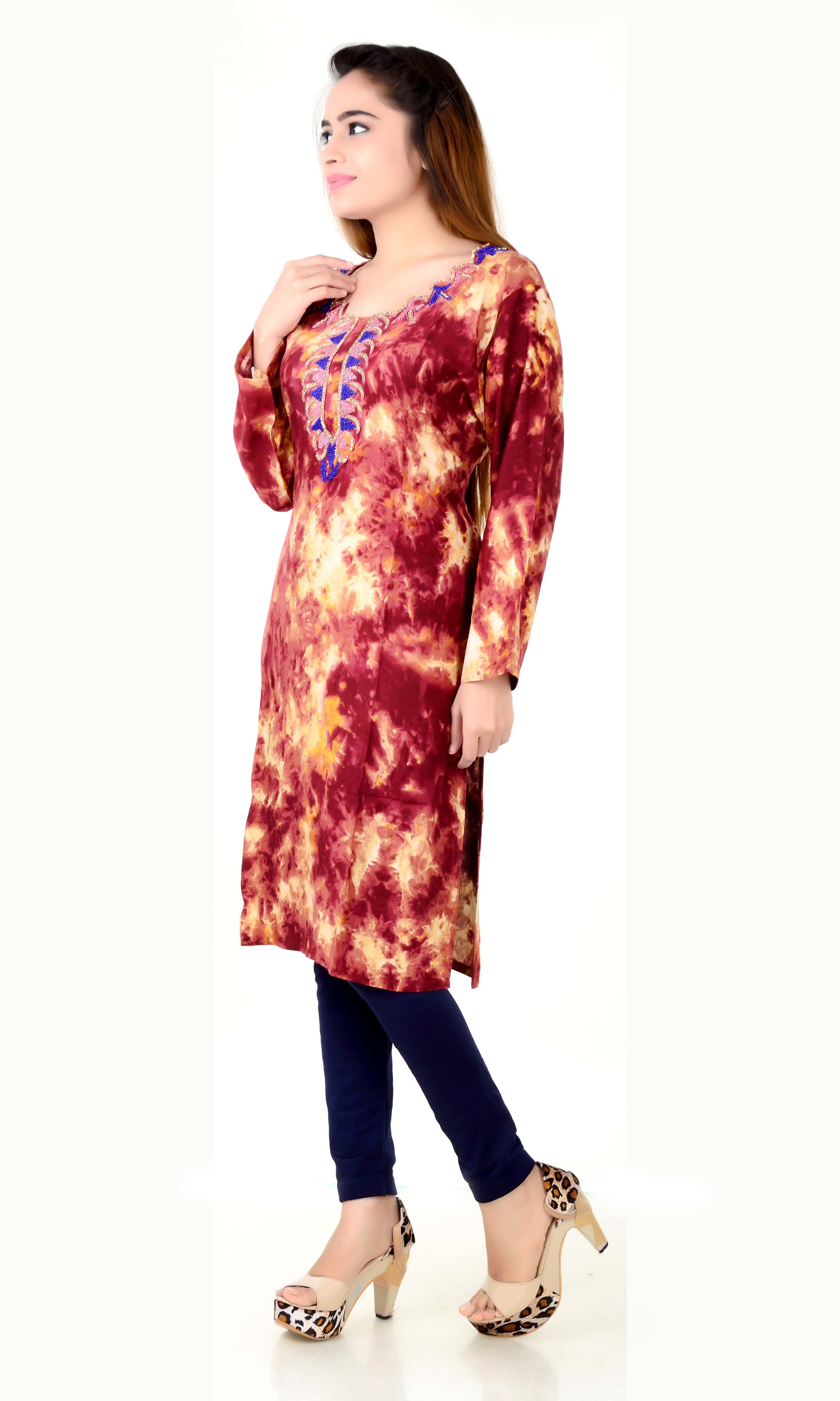 Colorful Handwork Designer Kurti