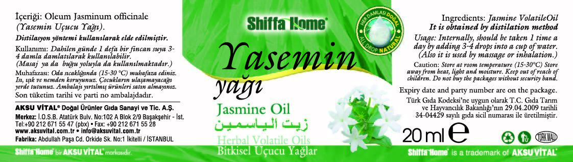 Jasmine Oil Fragrance Oil Age Group: Adults