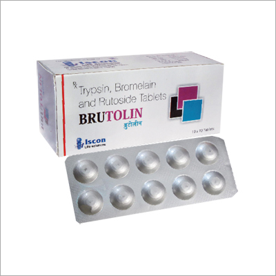 Trypsin Bromelain & Rutoside Tablets General Medicines