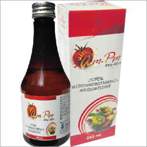 बी-कॉम्प्लेक्स और मिनरल सिरप हेल्थ सप्लीमेंट्स के साथ लाइकोपीन