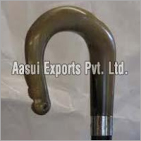 सींग और हड्डी वाली चलने वाली छड़ी की हैंडल