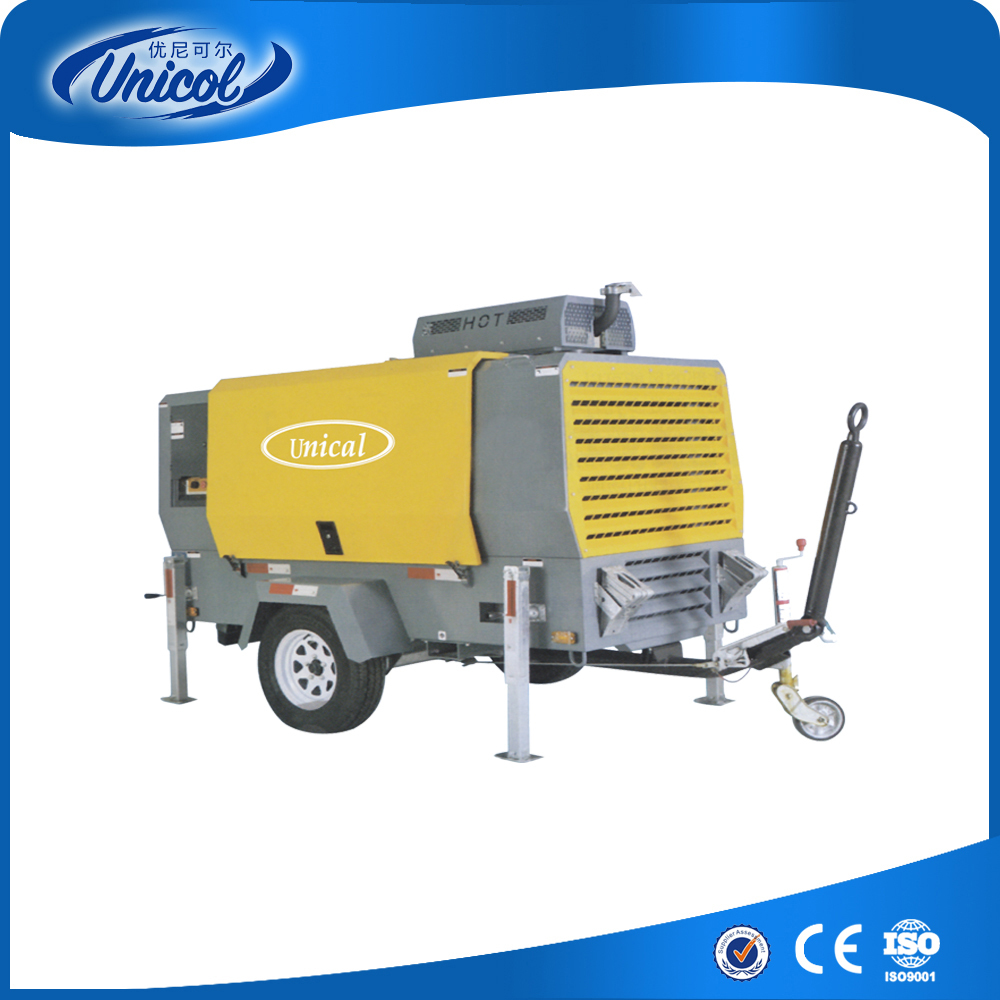 Portable Cummins Diesel Screw Air Compressor Air Flow Capacity: 7 Cubic Meter (M3)