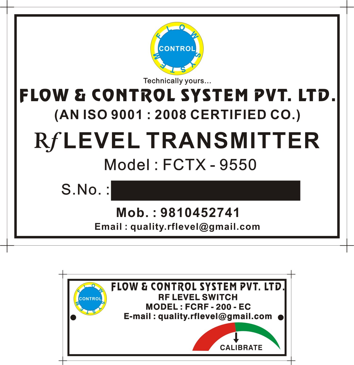 Printed Enquiry Label