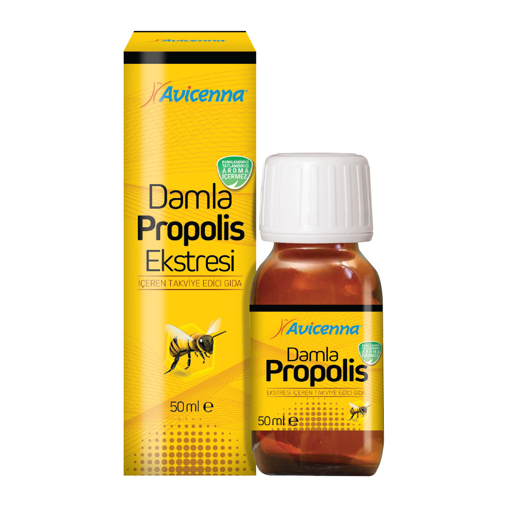 Propolis Oral Liquid - 50 Ml Glass Bottle | 90% Propolis Extract, Antioxidant, Dietary Supplement
