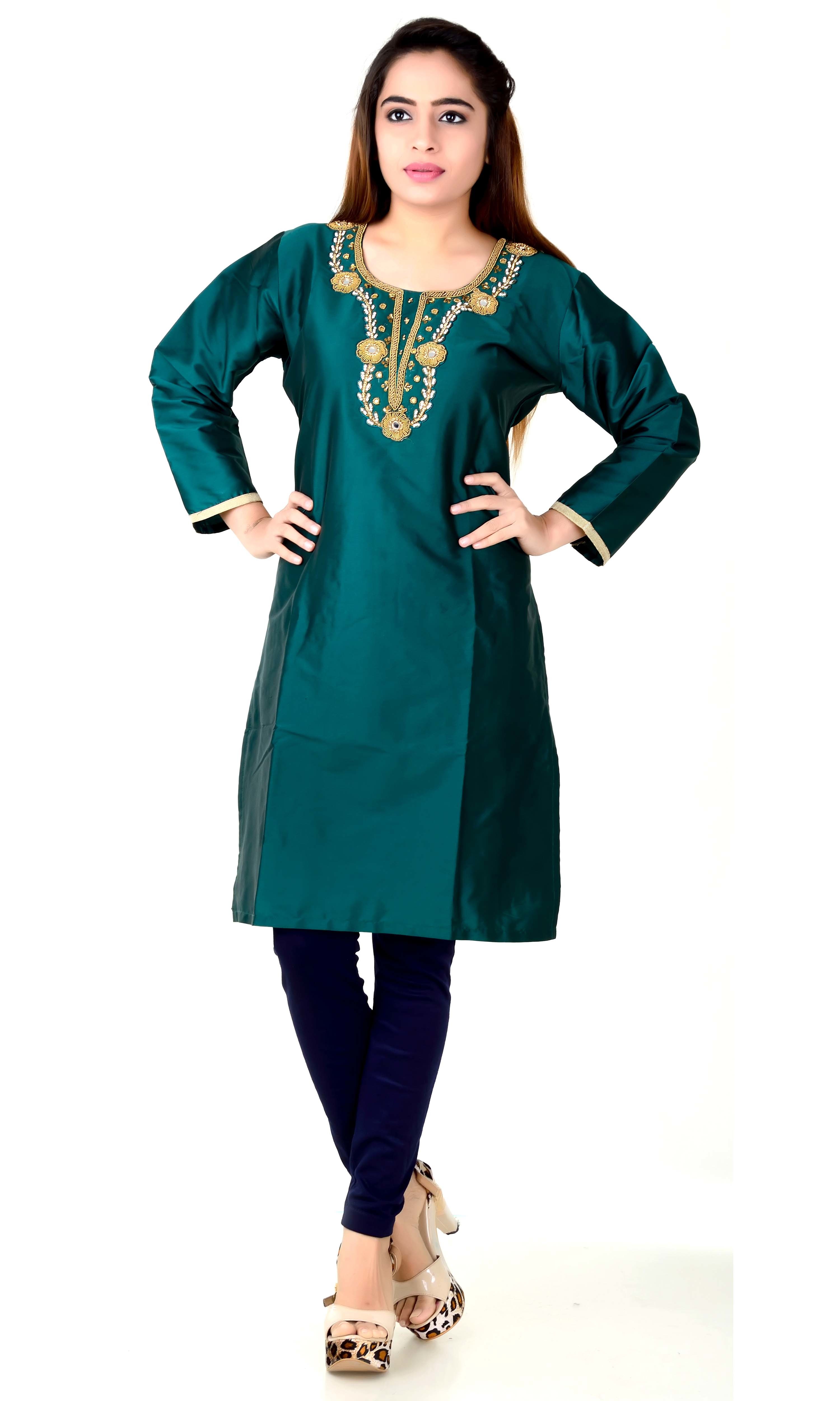 Silk Handwork Tapetta Kurtis