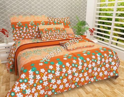 मल्टीकलर फ्लोरल कॉटन बेड शीट की लंबाई: 90 X 100 इंच (इंच)