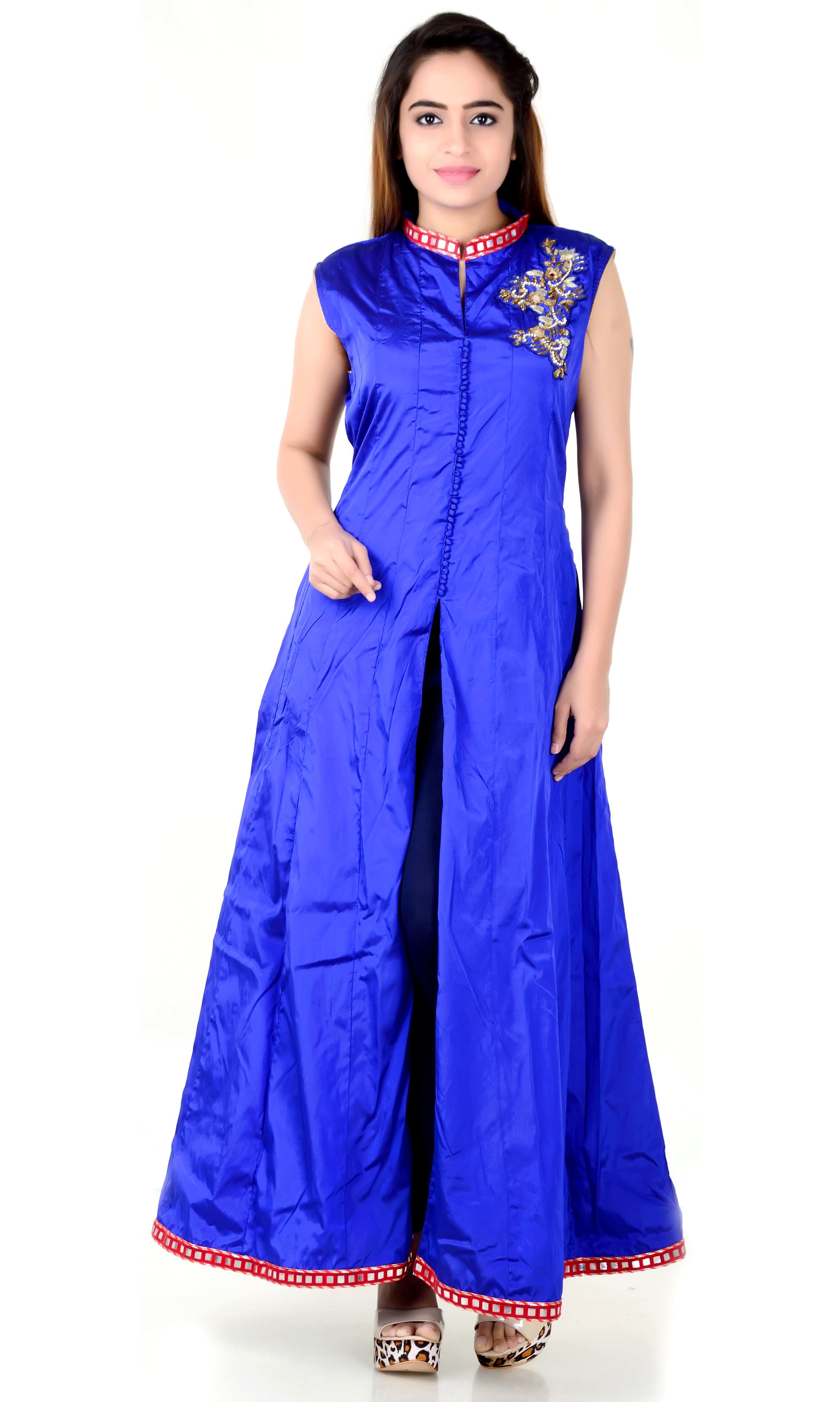 Silk Long Anarkali Suits