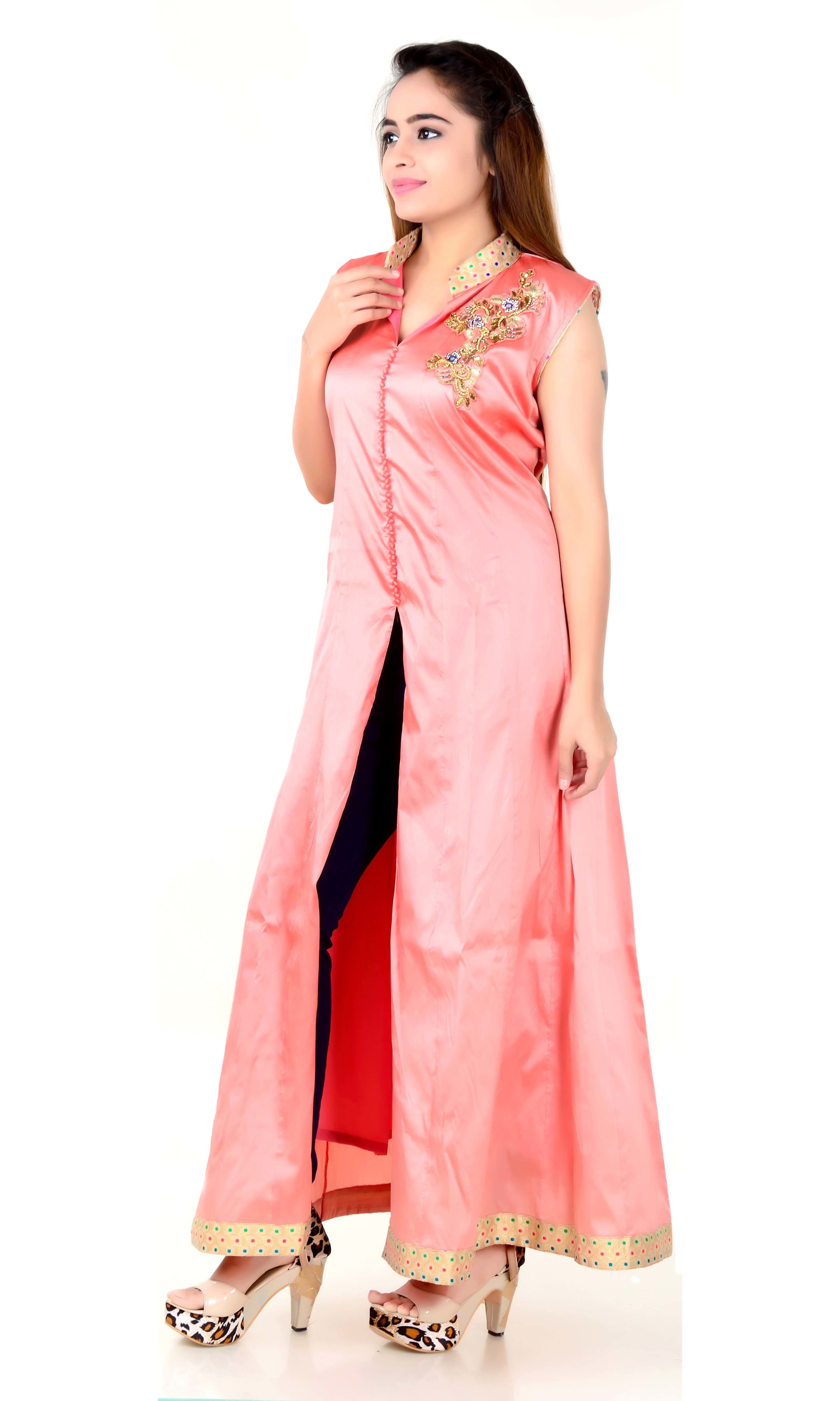 Silk Long Anarkali Suits