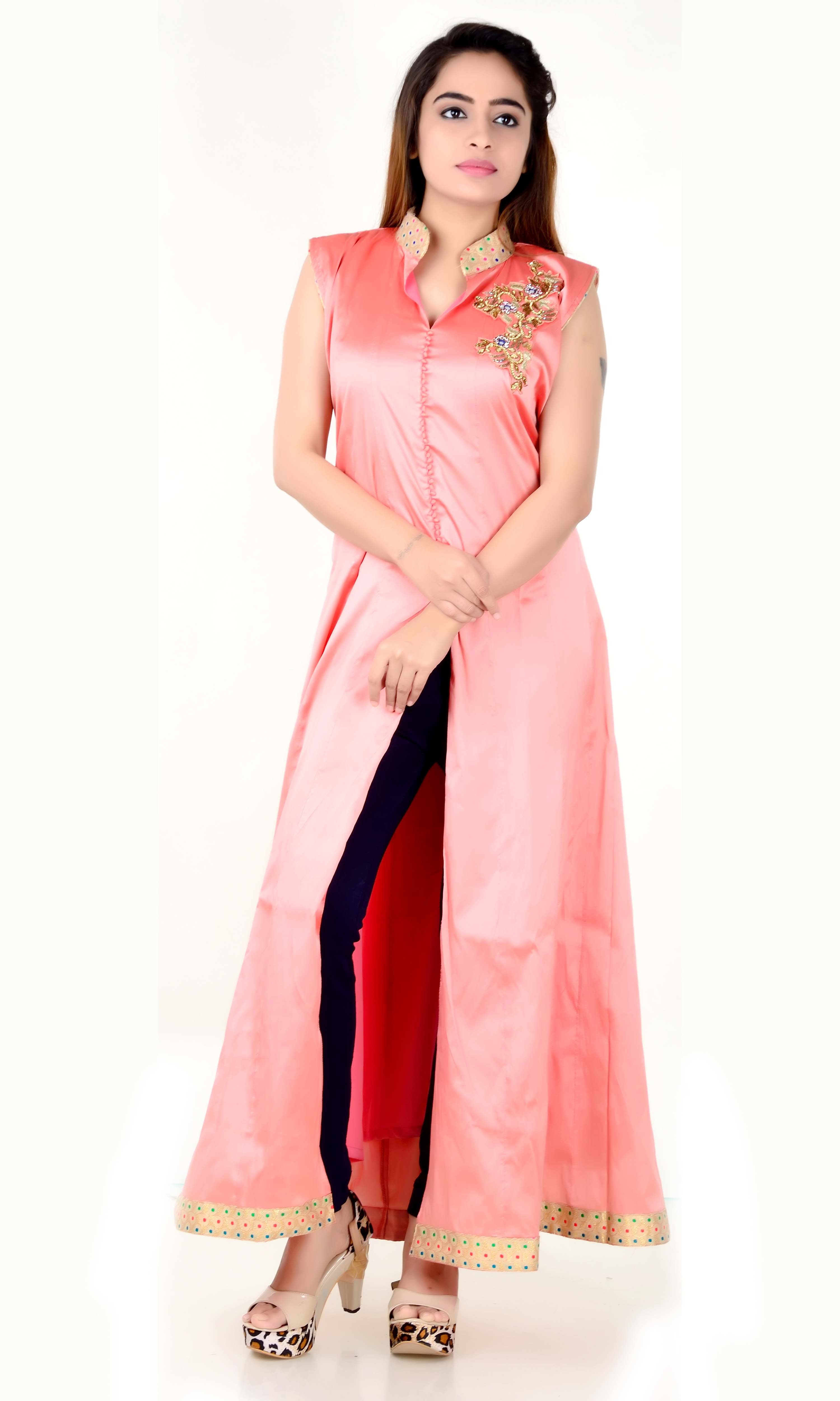 Silk Long Anarkali Suits