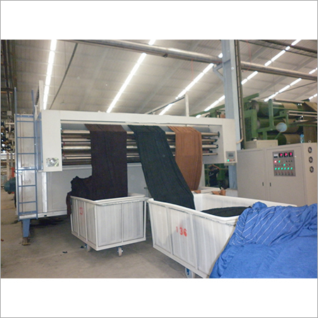 Fabrics Dryer - 21330x4800x4500mm, Jewelry Blue & Crystal White | 3-Belt System, Tensionless Drying for Tubular Fabrics, 1-Year Warranty
