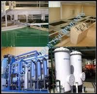 White And Blue Sewage Treatment System