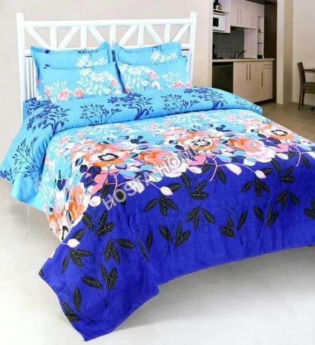 Multicolor King Size Poly Cotton Bed Sheet