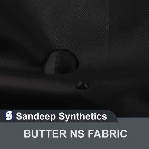 Butter NS Fabric - Polyester Dobby Plain Texture | Washable, Waterproof Jacket Lining for Versatile Garment Use