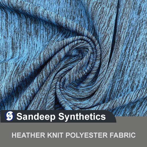 Heather Knit Polyester Fabric - Application: Garment Industry