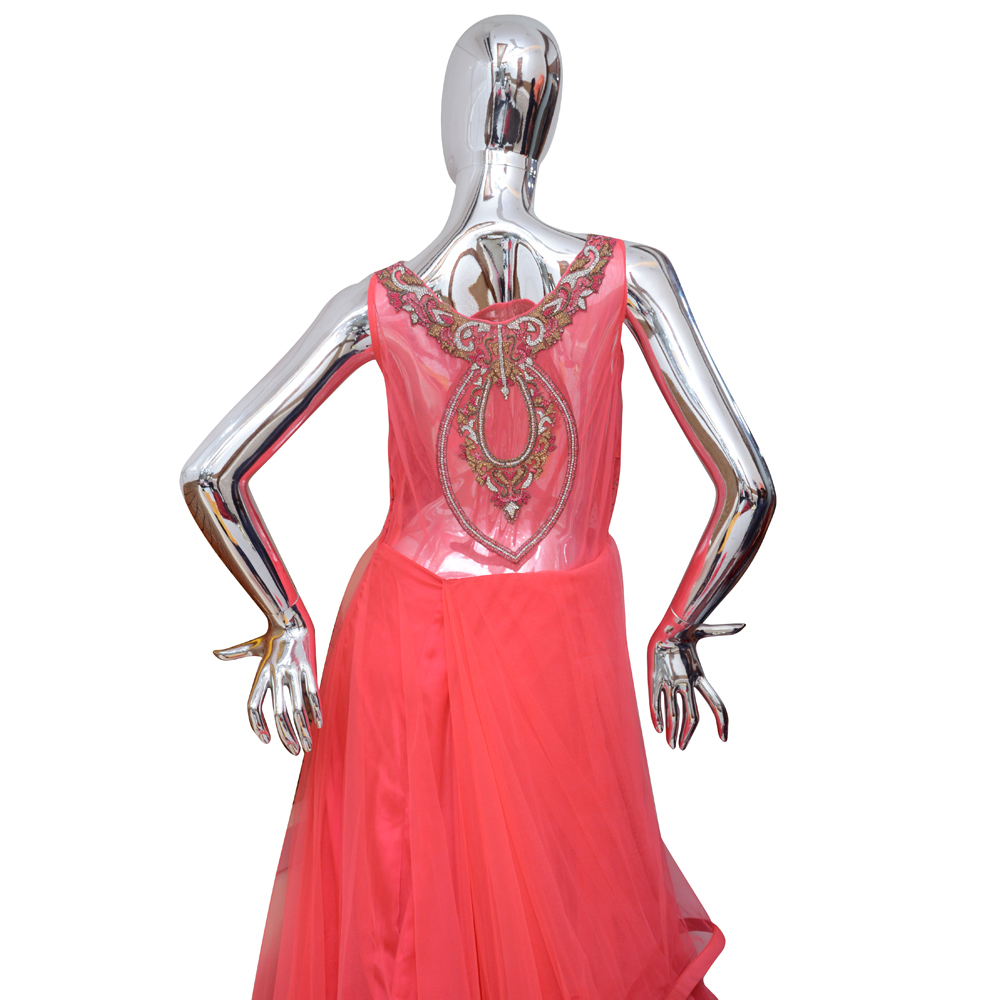 Peach Ladies Designer Gown