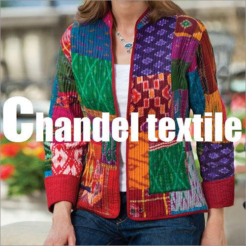 कांथा सिल्क पैच वर्क जैकेट