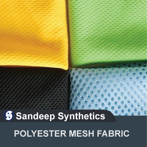 Polyester Mesh Fabric - Plain Texture, Washable & Stretchable Attributes | Ideal for Garments Production