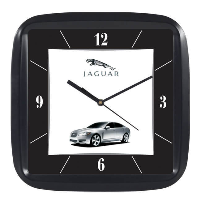 Wall Clock - Plastic, 10.75"x10.75" Dimensions, Square Shape, Unisex Design - Available In Black, Blue, Red, Chocolatey Colors, 18 Month Warranty, 530 Grams Weight