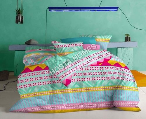 Multicolor Multi Printed Cotton Bed Sheet