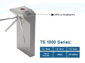 Vertical Tripod Turnstile - Color: White