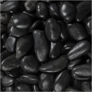 Black  Colour Aquarium Pebble