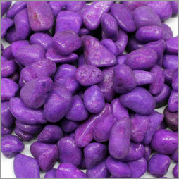 Purple Colour Aquarium Pebble