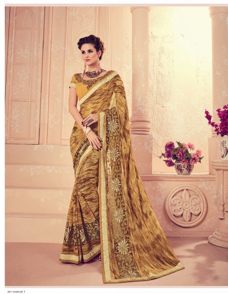 Georgette Printed Saree
