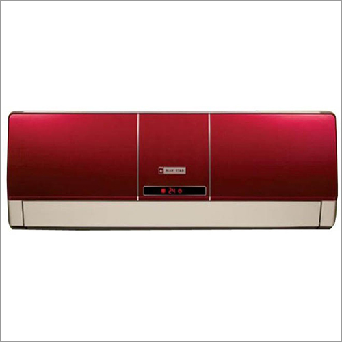 Blue Star Air Conditioner - 1.5 T/hr, Red Color, Wall Mounted Design | Remote Operated, 220 Volt, Light Weight at 10 kg