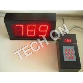 Token Display Systems - ABS Plastic, 200mm x 150mm x 50mm | 4 Digit LED Display, 12V DC Power Supply, 0-40°C Operating Temperature