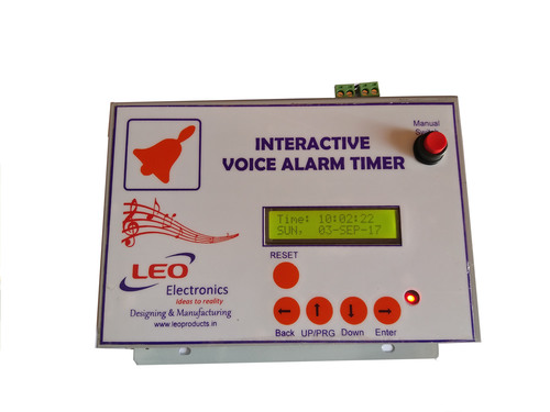Interactive Voice Alarm Timer Suitable For: Schools