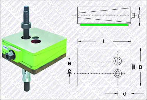 Precision Leveling Mount - Steel, 1100-15000 Kg Load Capacity, Green | Easy Installation, High Functionality, Long Service Life