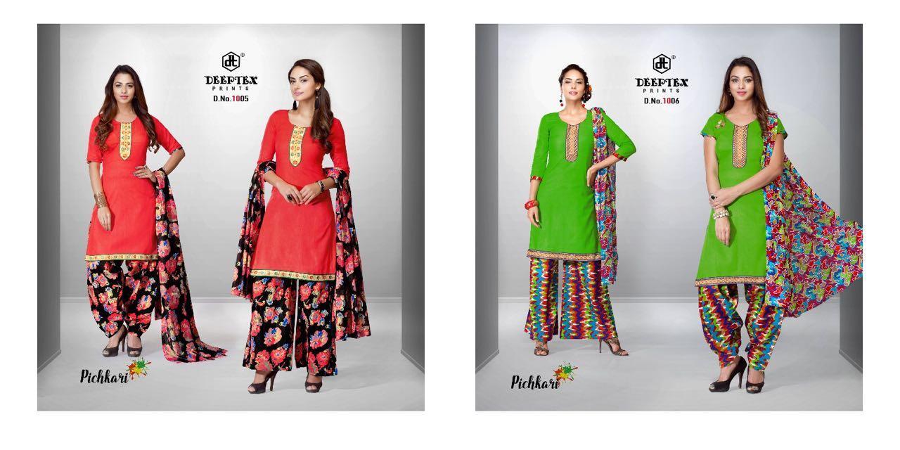 Cotton Patiyala Suits Deeptex Pichkari Vol-10