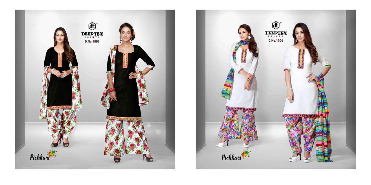 Cotton Patiyala Suits Deeptex Pichkari Vol-10