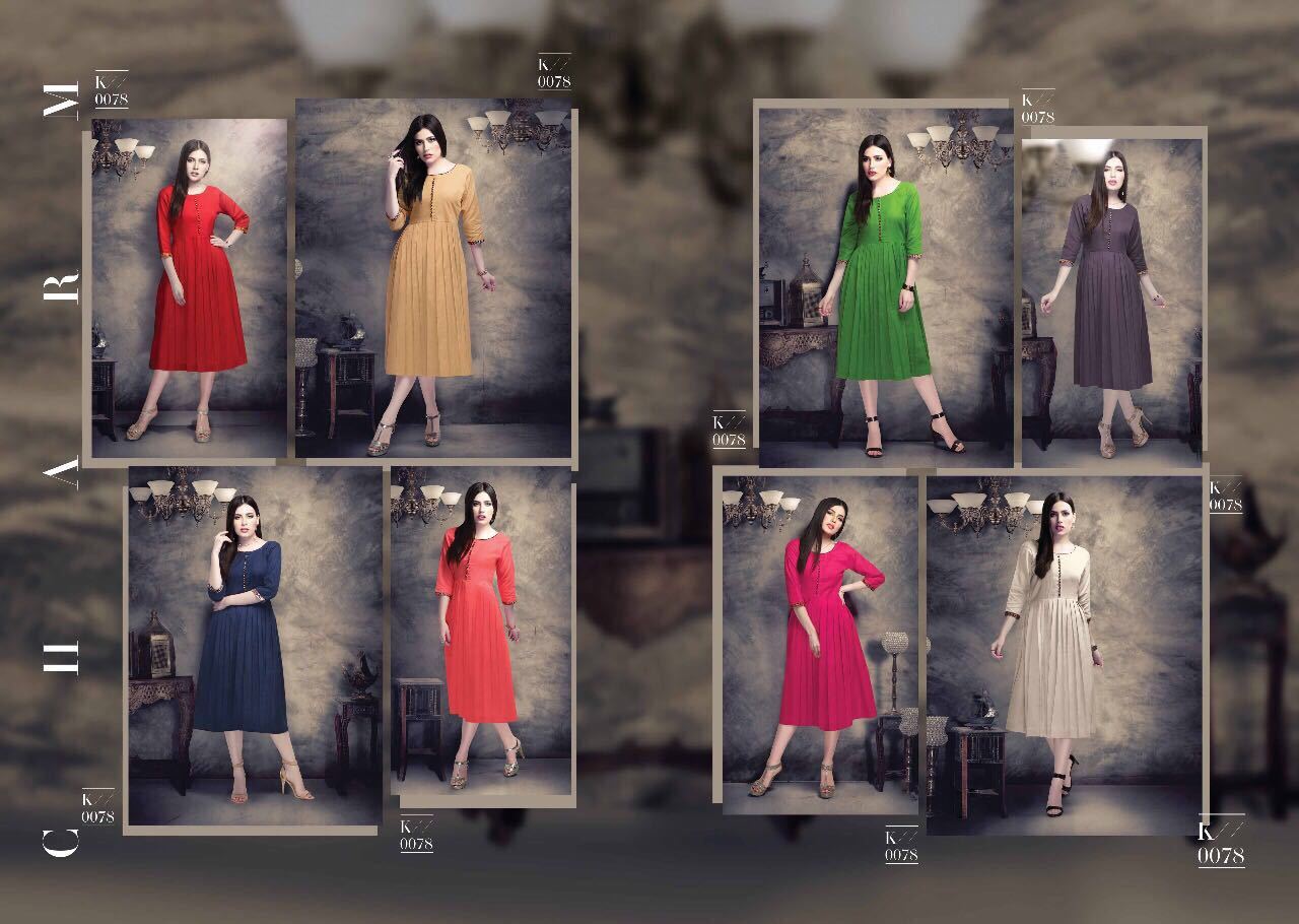 Cotton Kurti - Bombay Heavy Flex Cotton, Length 44", 8 Unique Designs | Perfect For Women's Ethnic Wear