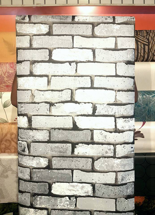 Brick Wallpaper - Vinyl Material, 57 Sq Feet | Classic 3d Design, Natural Look