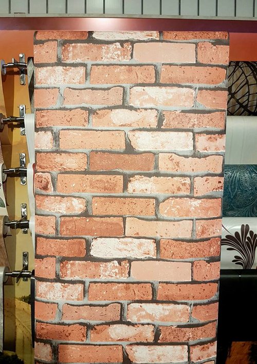 Brick Wallpaper - Vinyl Material, 57 Sq Feet | Classic 3d Design, Natural Look