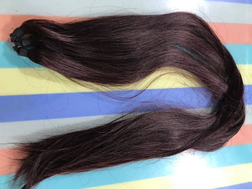 Pink & Brown & Blue & Black Sangita  Hair