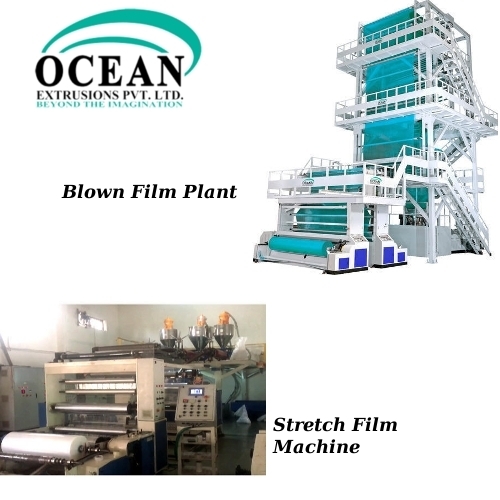 ब्लो फ्लिम प्लांट और स्ट्रेच फिल्म मशीन