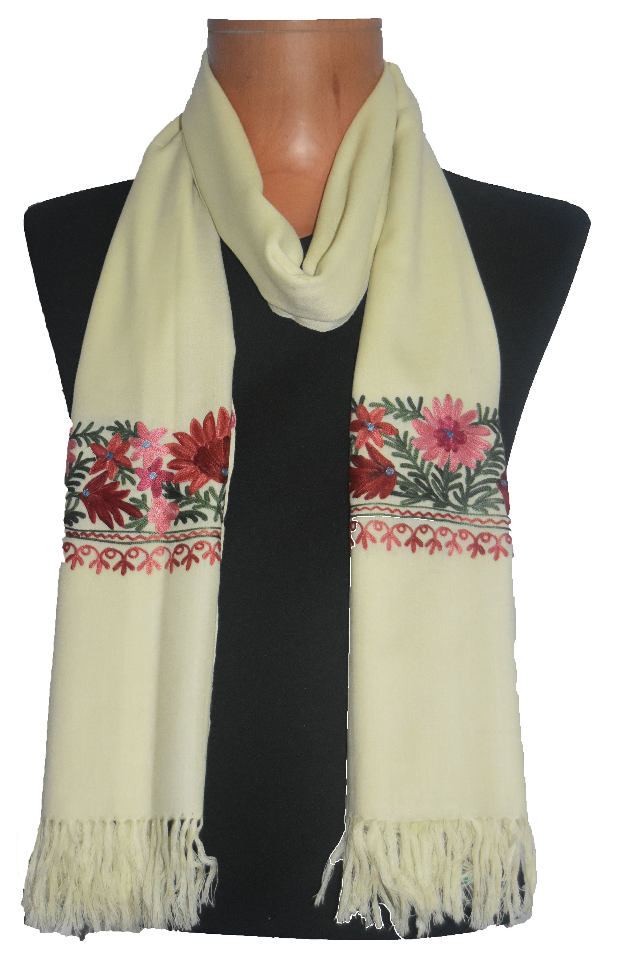Any Woolen Mono Color Fancy Shawl