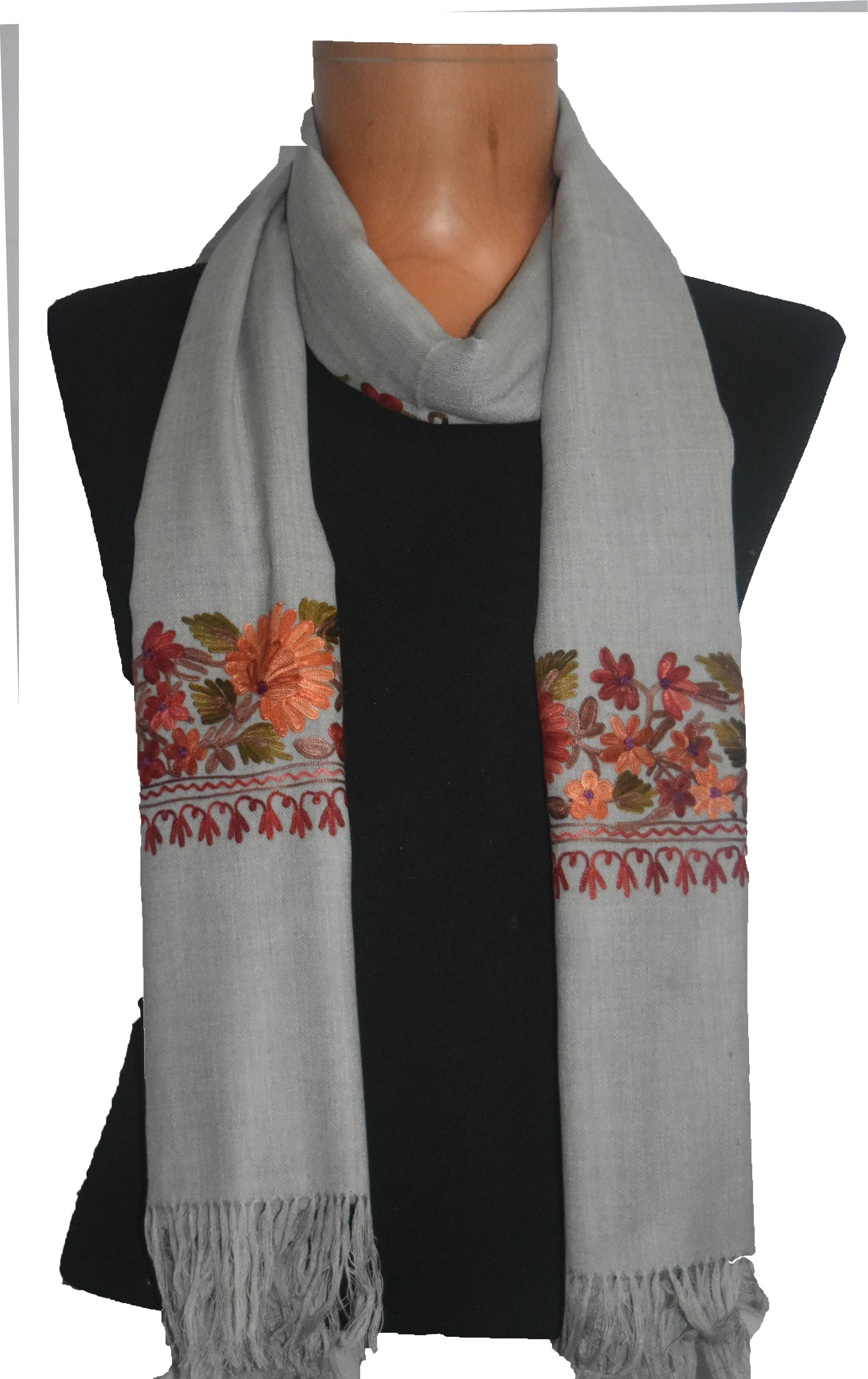 Any Woolen Mono Color Fancy Shawl