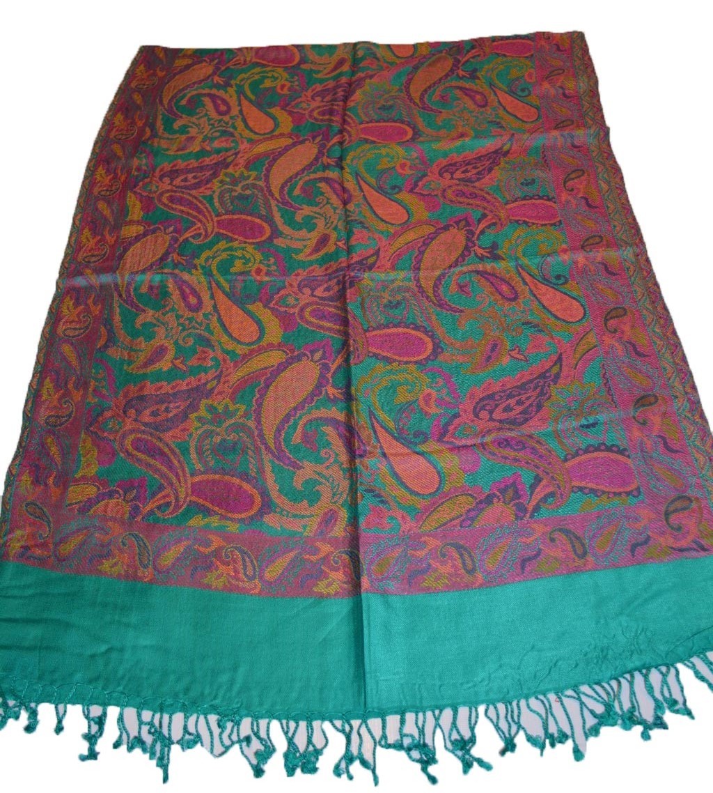 Any Viscose Jamavar 1/6 Scarf