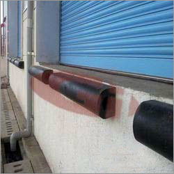 Rubber Bumper - Various Dimensions, Black Color | Cylindrical Shape, Wall-Mount Installation for Industrial Applications