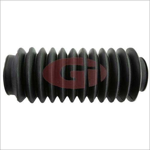 Rubber Bellow - Neoprene Rubber, 100mm x 50mm , Black | -40°C to +100°C, 1 Bar Pressure Rating, ISO 9001 Certified