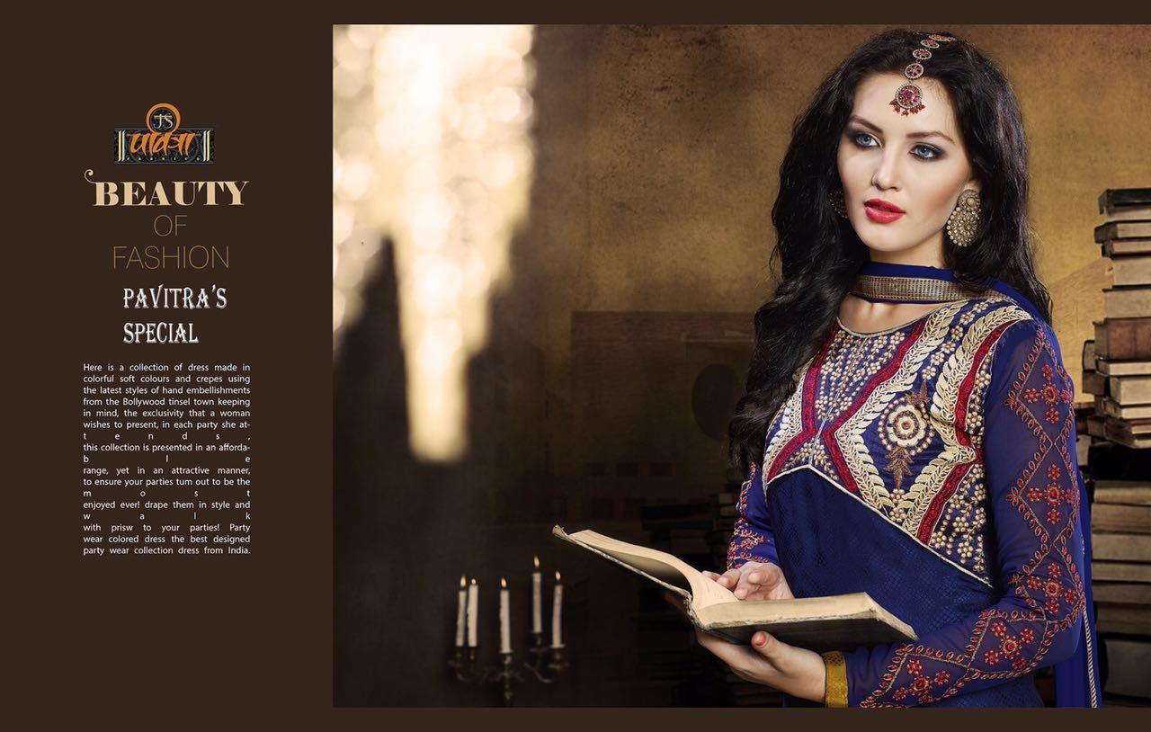 Embroidary Work Suits With Chiffon Dupatta Diora By Jsp Fabrics